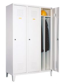 3 ajtós válaszfalas lábakon álló Öltözőszekrény