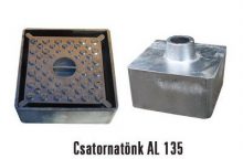 Csatornatönk 135-ös alumínium